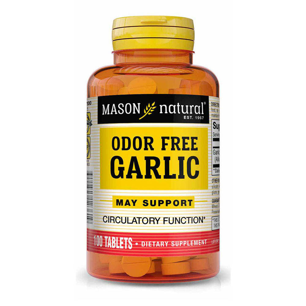 Mason Natural Garlic Odor Free Tablets - 100 Ea